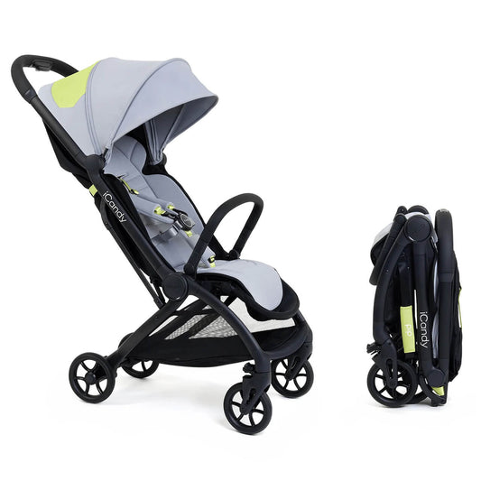 iCandy Pip Compact Pushchair – Limestone Lightweight Travel Stroller