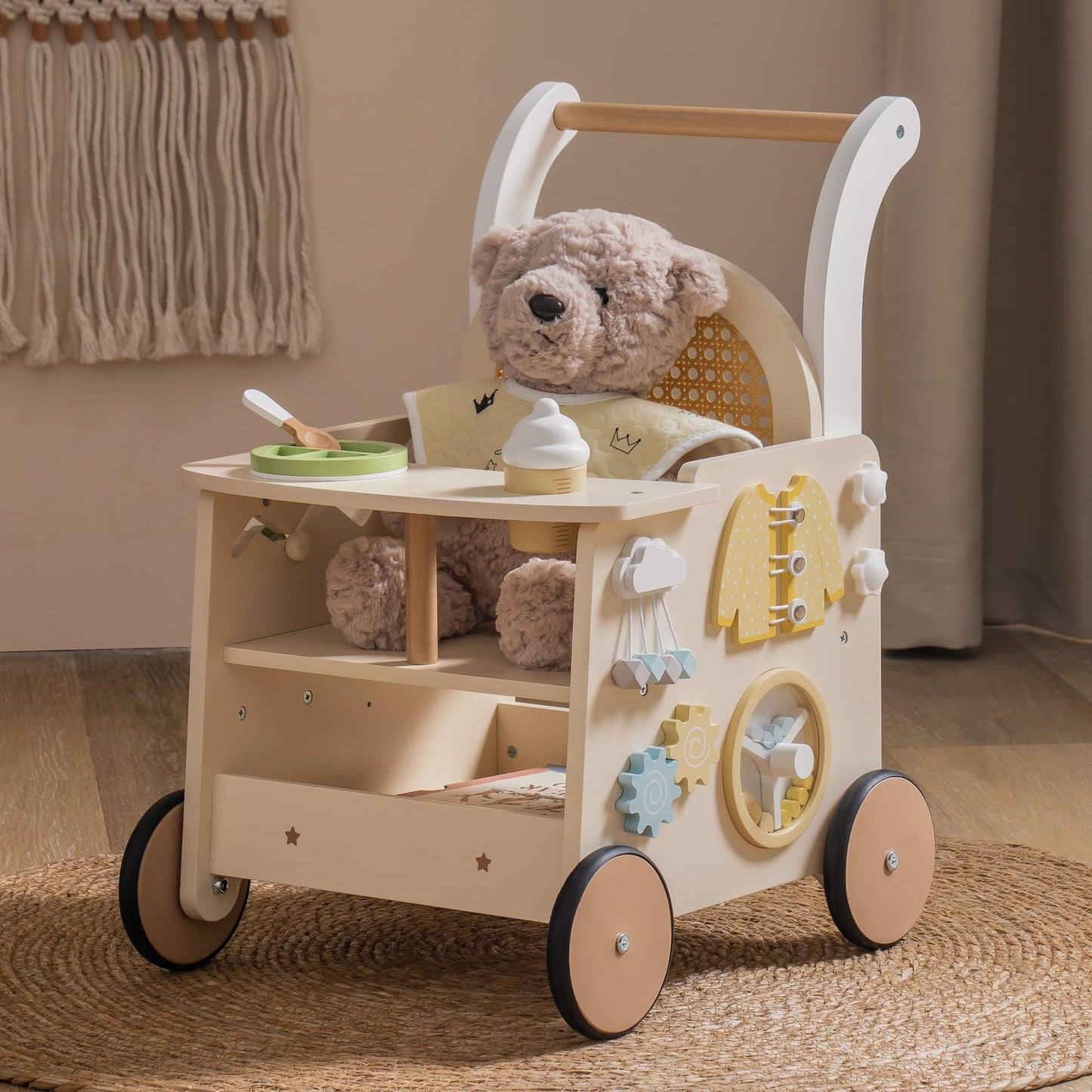 Cowgills Of Clitheroe Wooden Baby Walker