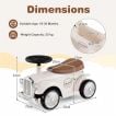 Kids Ride On Car with Under-seat Storage Space for 18-36 Months Boys and Girls