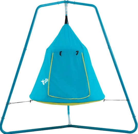 TP Toys UFO Den & Climbing Frame – Kids Garden Playset with Hanging Den Pod
