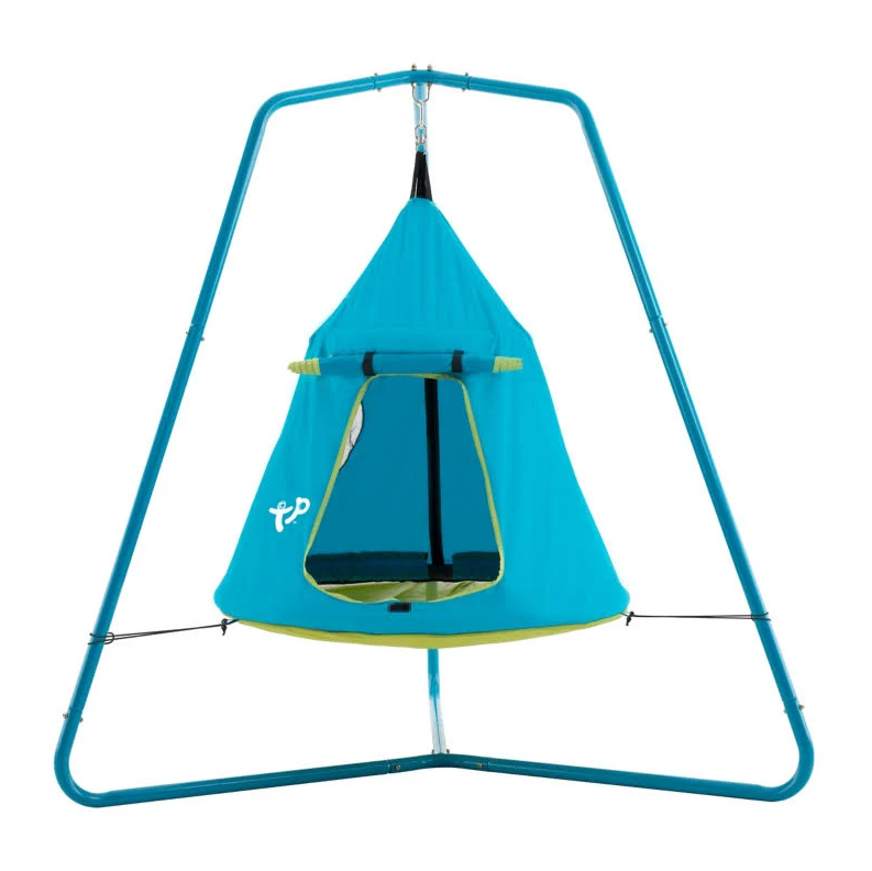 TP Toys UFO Den & Climbing Frame – Kids Garden Playset with Hanging Den Pod
